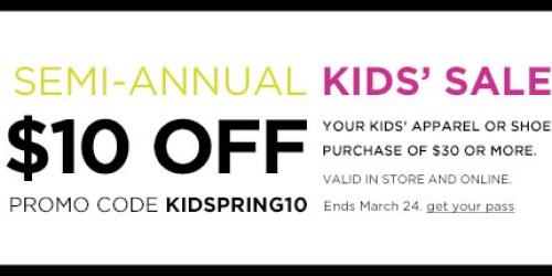 Kohl’s.com: Toddler Clearance Clothing As Low As $1.40 + Last Day for Extra $10 Off $30 Purchase & More