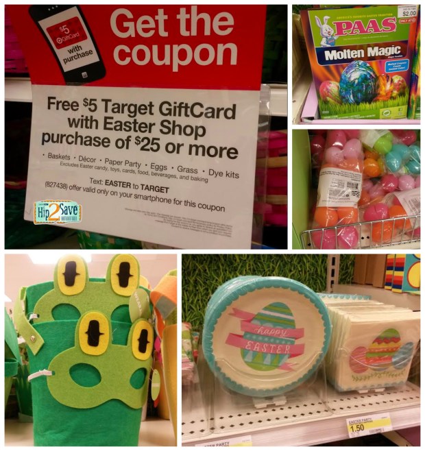 Target: FREE $5 Target Gift Card with $25 Easter Shop Purchase Mobile Coupon - Hip2Save