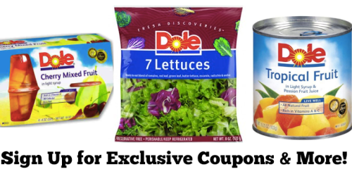 Sign Up For the FREE Dole Newsletter to Score Exclusive Offers, Printable Coupons and More…