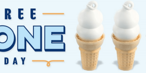 Dairy Queen Free Cone Day: Free Small Vanilla Ice Cream Cone – No Purchase Required (March 16th)