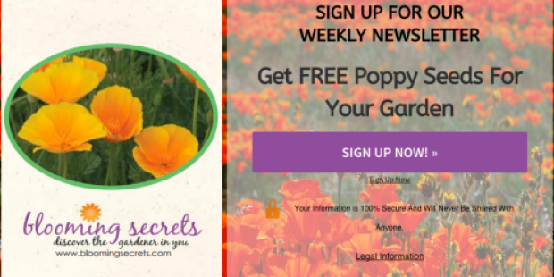 FREE Poppy Seeds for Your Garden