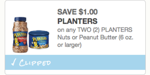 New $1/2 Planters Nuts or Peanut Butter Coupon = Great Deals at Walgreens & CVS (Next Week)