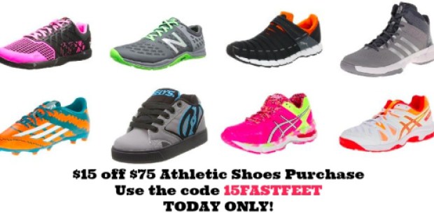 Amazon: $15 Off $75 Athletic Shoes Purchase Today Only = Reebok Basketball Shoes As Low As $30.44
