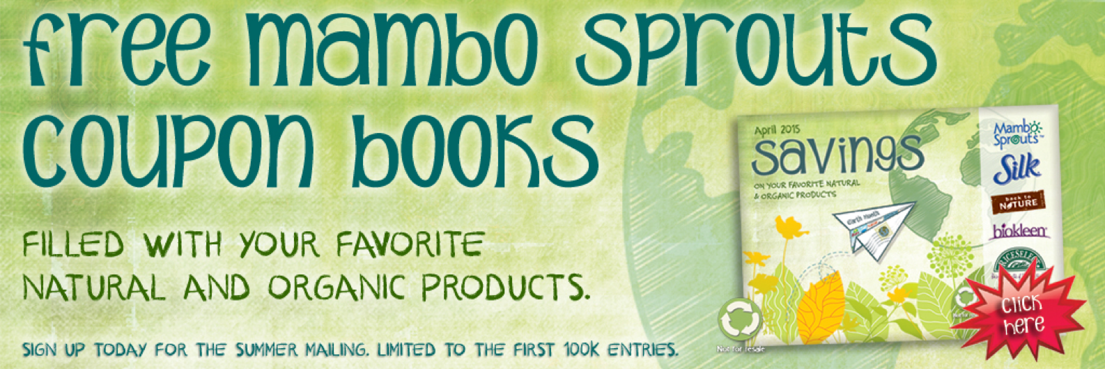 FREE Mambo Sprouts Coupon Booklet by Mail (Filled with Organic & AllNatural Product Coupons!)