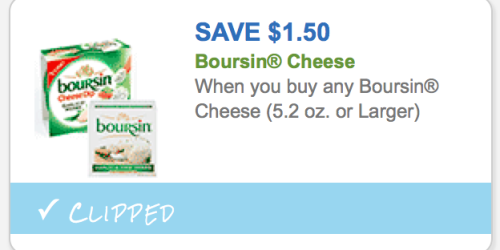 *NEW* $1.50/1 ANY Boursin Cheese 5.2oz+ Coupon