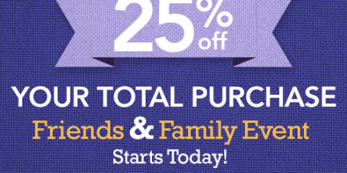 Jo-Ann Fabric & Craft Store: 25% Off Total Purchase Including Sale Items Coupon (Valid This Weekend Only)