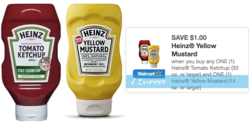 *NEW* $1 Off Heinz Ketchup AND Yellow Mustard Coupon