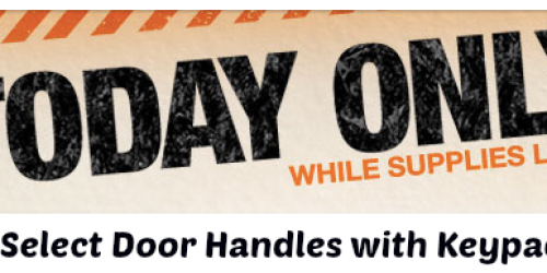 Home Depot: 54% Off Door Handles with Keypad Entries + FREE Shipping (Ends Tonight!)