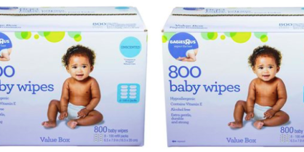 Babies ‘R Us Unscented Wipes 1600-Count Only $19.98 Shipped – Just 1¢ per Wipe