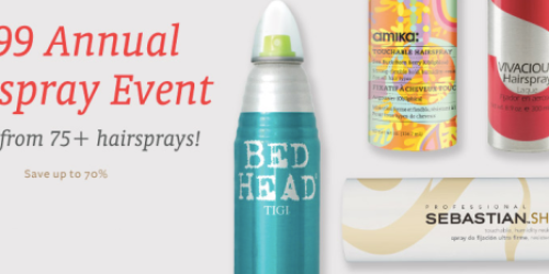 Beauty Brands $8.99 Annual Hairspray Event: *HOT* Buys on TIGI, amika, SEBASTIAN, Matrix + More