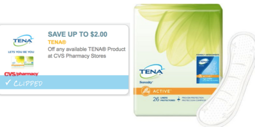High Value $2/1 ANY Tena Product Coupon (Reset!) = Better Than FREE Pantiliners at Target + More