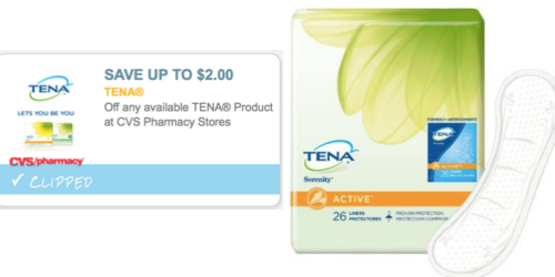 High Value $2/1 ANY Tena Product Coupon (Reset!) = Better Than Free Pantiliners at CVS This Week