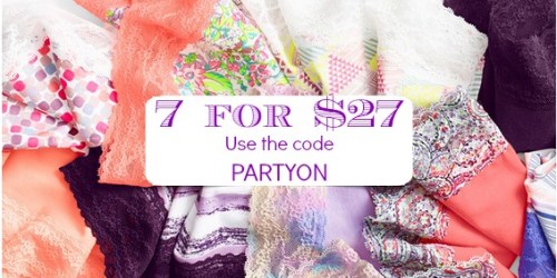 Victoria’s Secret: 7 for $27 Panties + Free Secret Reward Card with $10 Purchase & More