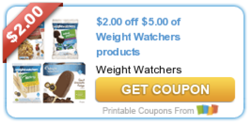 New $2 Off $5 Weight Watchers Products Coupon