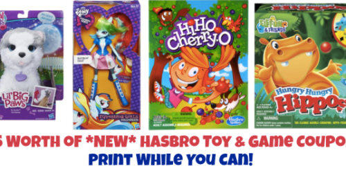 $25 Worth of *NEW* Hasbro Toy & Game Coupons