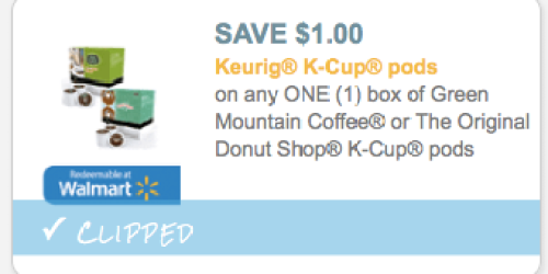 New $1/1 Green Mountain Coffee or The Original Donut Shop K-Cup Coupon (No Size Limits!) + Target Scenario