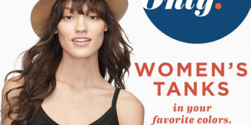 Old Navy: Women’s Tanks $2 In-Store Only – Regularly $8.50 (+ Earn Super Cash In-Store AND Online)