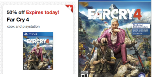 Target: 50% Off Far Cry 4 Cartwheel Savings Offer (Today Only!)
