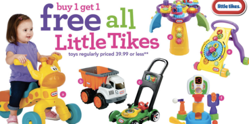ToysRUs: Buy 1 Get 1 FREE All Little Tikes Toys (Regularly Priced at $39.99 or Less)