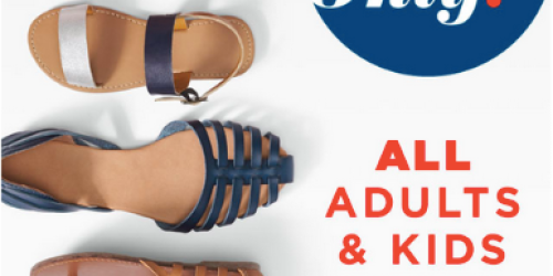 Old Navy: 40% Off ALL Adults & Kids Shoes In-Store & Today Only (+ Earn Super Cash)