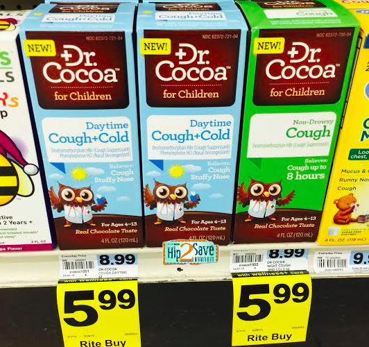 Rite Aid Dr. Cocoa for Children Cough & Cold Syrup ONLY 1.99
