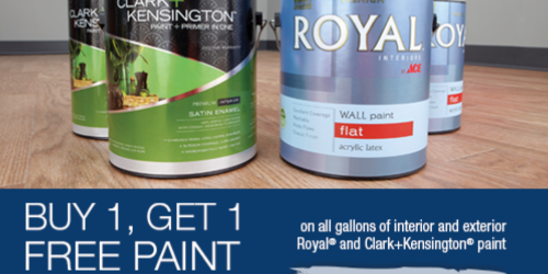 Ace Hardware: Buy 1 Get 1 Free Royal or Clark+Kensington Paint Sale (Through March 29th)
