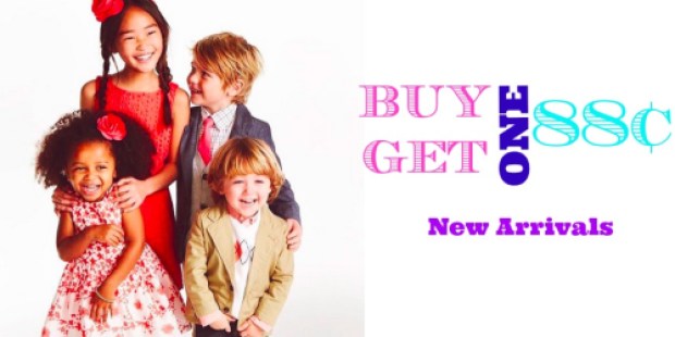 Crazy 8: Buy 1 Get 1 88¢ New Arrivals + Add’l 20% Off Markdowns & $25 Off $50 Purchase w/ Visa Checkout