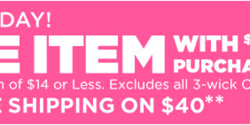 Bath & Body Works: Free Item ($14 Value) with ANY $10 Purchase (+ $5 Fine Fragrance Mists & More)