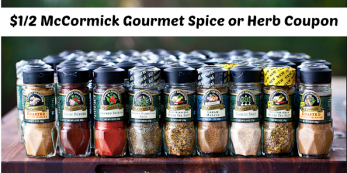 Rare $1/2 McCormick Gourmet Spice or Herb Coupon