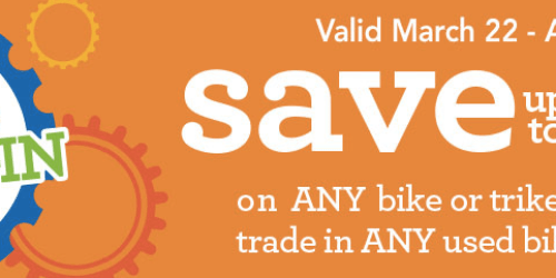 ToysRUs Bike & Trike Trade-In Promo: Save Up To $50 on a NEW Bike (When You Trade in Used Bike)