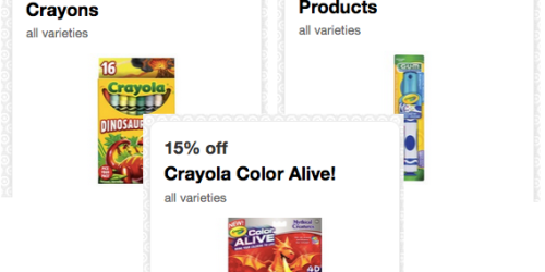 Target: 5-15% Off Select Crayola Products Cartwheel Offers (Great for Easter Baskets!)
