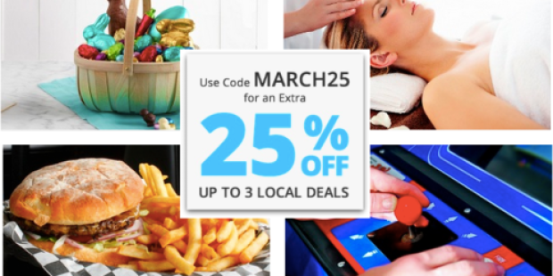 Groupon: Extra 25% Off ANY 3 Local Deals