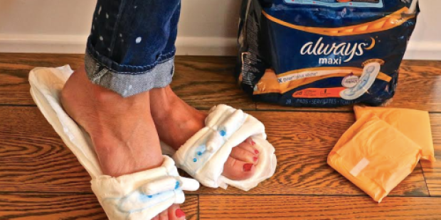 Homemade Slippers (Made out of Recycled Pads & Tampons) – Only $19.95 Per Pair