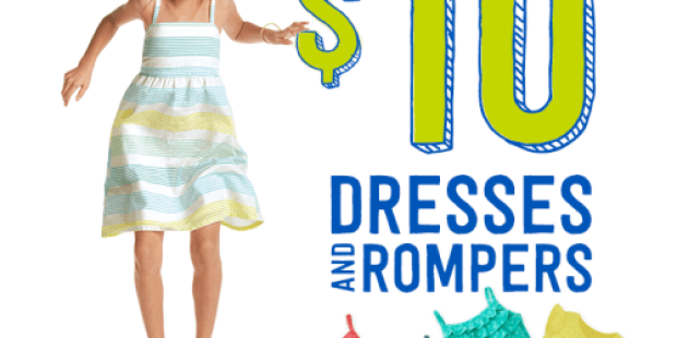 Crazy8.com: $10 Dresses, Rompers, & Swimwear (2 Days Only) + Possible 18% Off Purchase Coupon