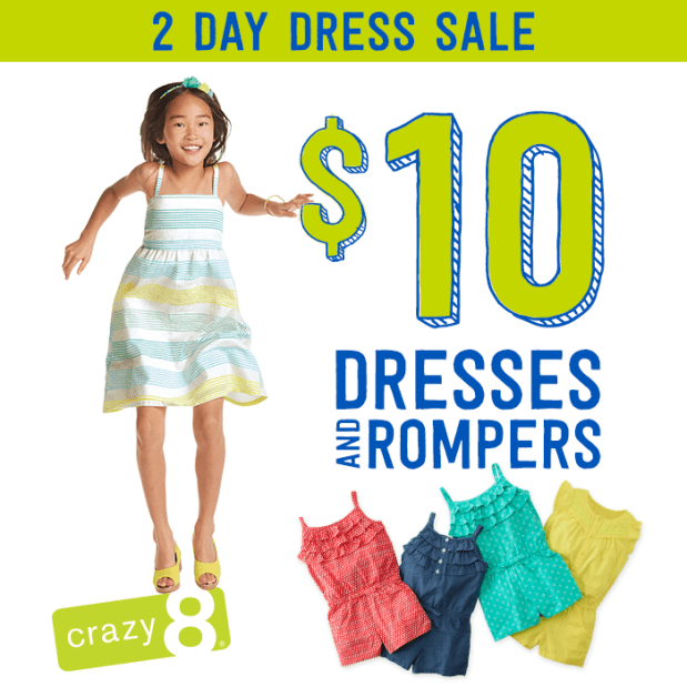 Crazy8.com: $10 Dresses, Rompers, &amp; Swimwear (2 Days Only) + Possible ...