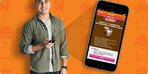 Dunkin’ Donuts: Join the DD Perks Rewards Program via Mobile App = Free $5 Bonus DD Card + More