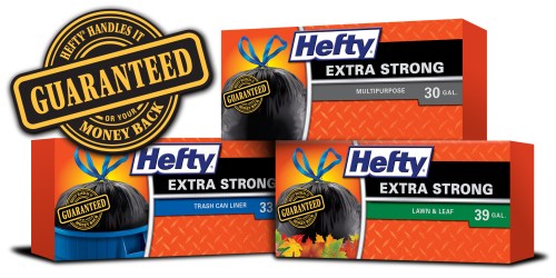 High Value $1.50/1 Hefty Large Black Trash Bags Coupon (Reset!) + Dollar General Deal