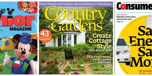 Great Magazine Deals: Disney Junior, Country Gardens, & Consumer Reports (Thru Tomorrow)