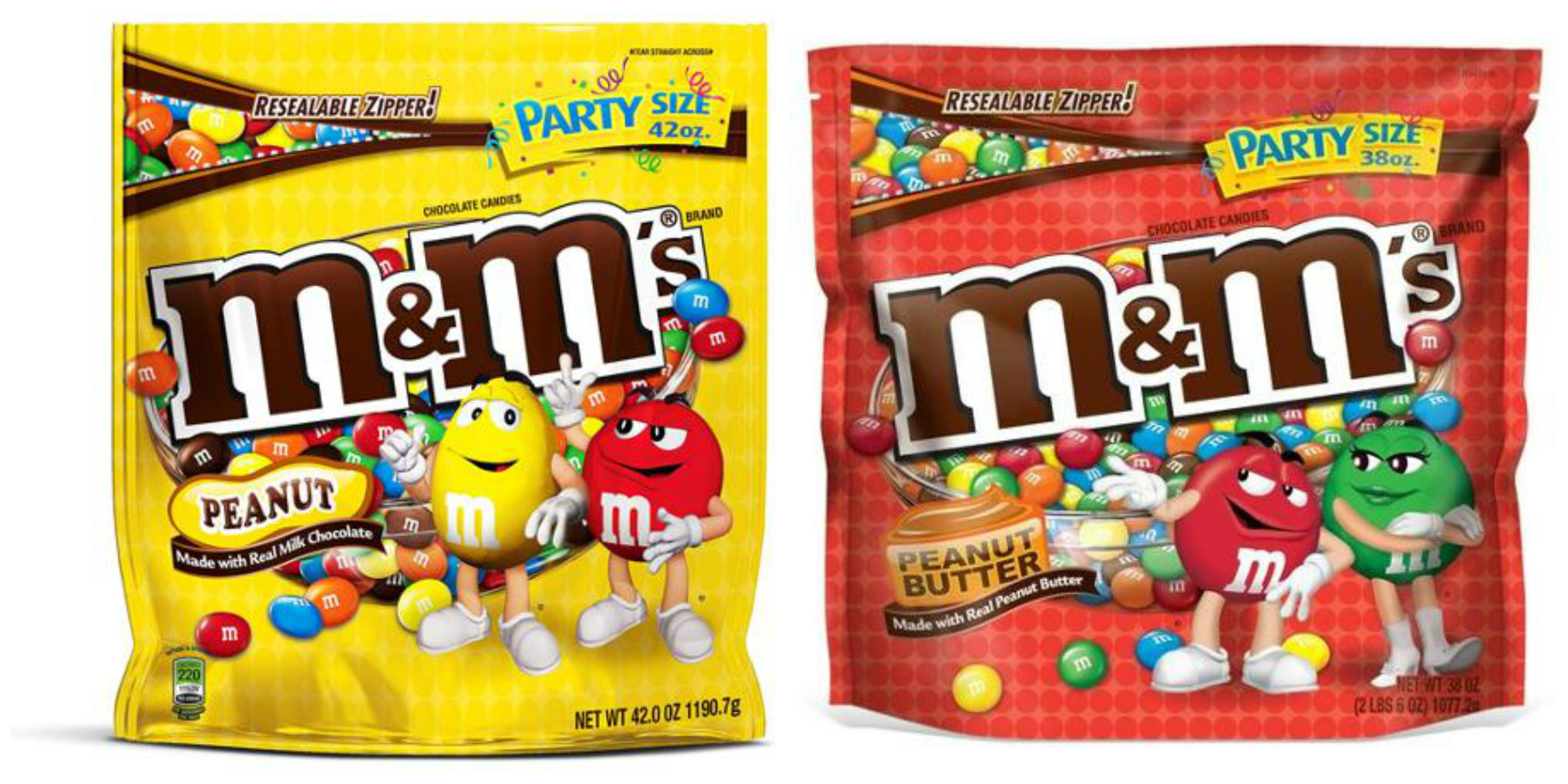 New $1/1 M&M's Candy Party Size Bags Coupon