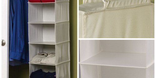 Amazon: Highly Rated 6-Shelf Hanging Closet Organizer Only $9.99 (Regularly $21.99)