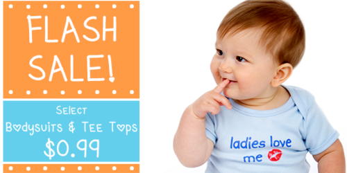 BabyMallOnline Flash Sale: Select BodySuits & Tee Tops Only $0.99 Each (Regularly $4.99!)