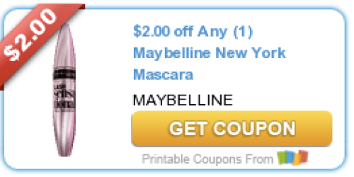 New $2/1 Maybelline New York Mascara Coupon = Great Lash Mascara ONLY $1.99 at CVS