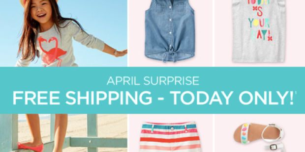 Gymboree.com: Free Shipping on ALL Orders Today Only + Possible 20% Off Code (Check Your Inbox)