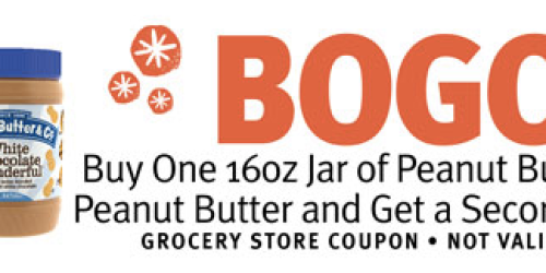 *RARE* Buy 1 Get 1 FREE Peanut Butter & Co. Peanut Butter Coupon = Only $1.87 Each at Target