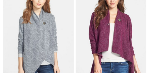 Nordstrom.com: Women’s Bobeau One Button Wrap Cardigans Only $19.90 (Reg. $58!) + FREE Shipping