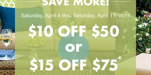 Big Lots: Save $10 Off $50 Purchase or $15 Off $75 Purchase Coupons (Valid 4/4-4/11 Only)