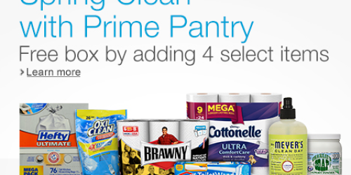 Amazon Prime Pantry: Free Shipping w/ FOUR Select Spring Cleaning Items