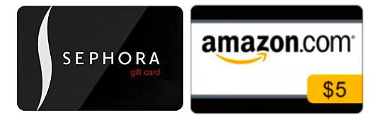 Free 5 Amazon Gift Card With Purchase Of A 25 Sephora Gift Card Email Delivery Hip2save