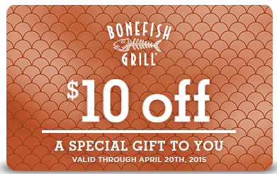 Bonefish grill deals coupons