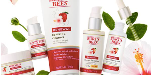 New $3/1 Burt’s Bees Renewal Face Care Coupon